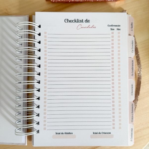 planner casamento