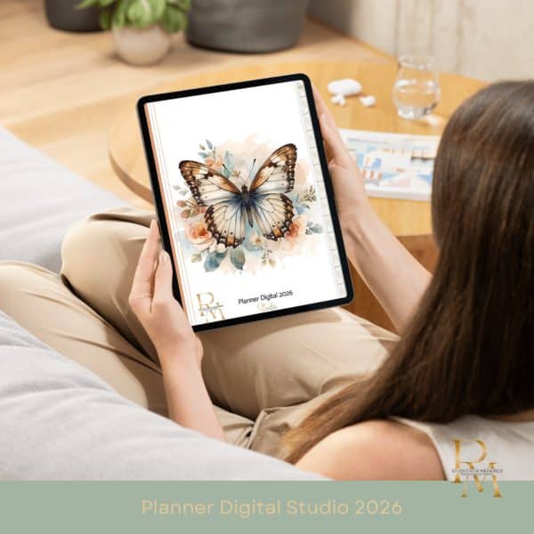 Butterfly digital planner para iPad Studio Rita Medeiros.