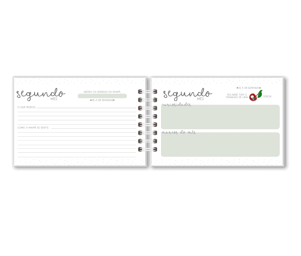 Álbum de gravidez personalizado - Studio Rita Medeiros