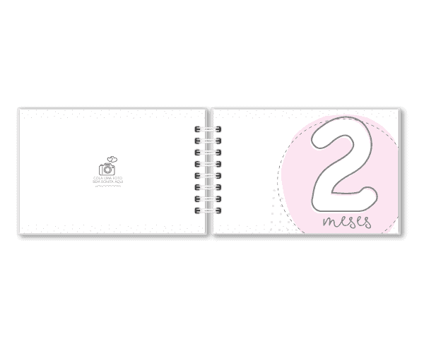 Livro de mesversário personalizado - Studio Rita Medeiros