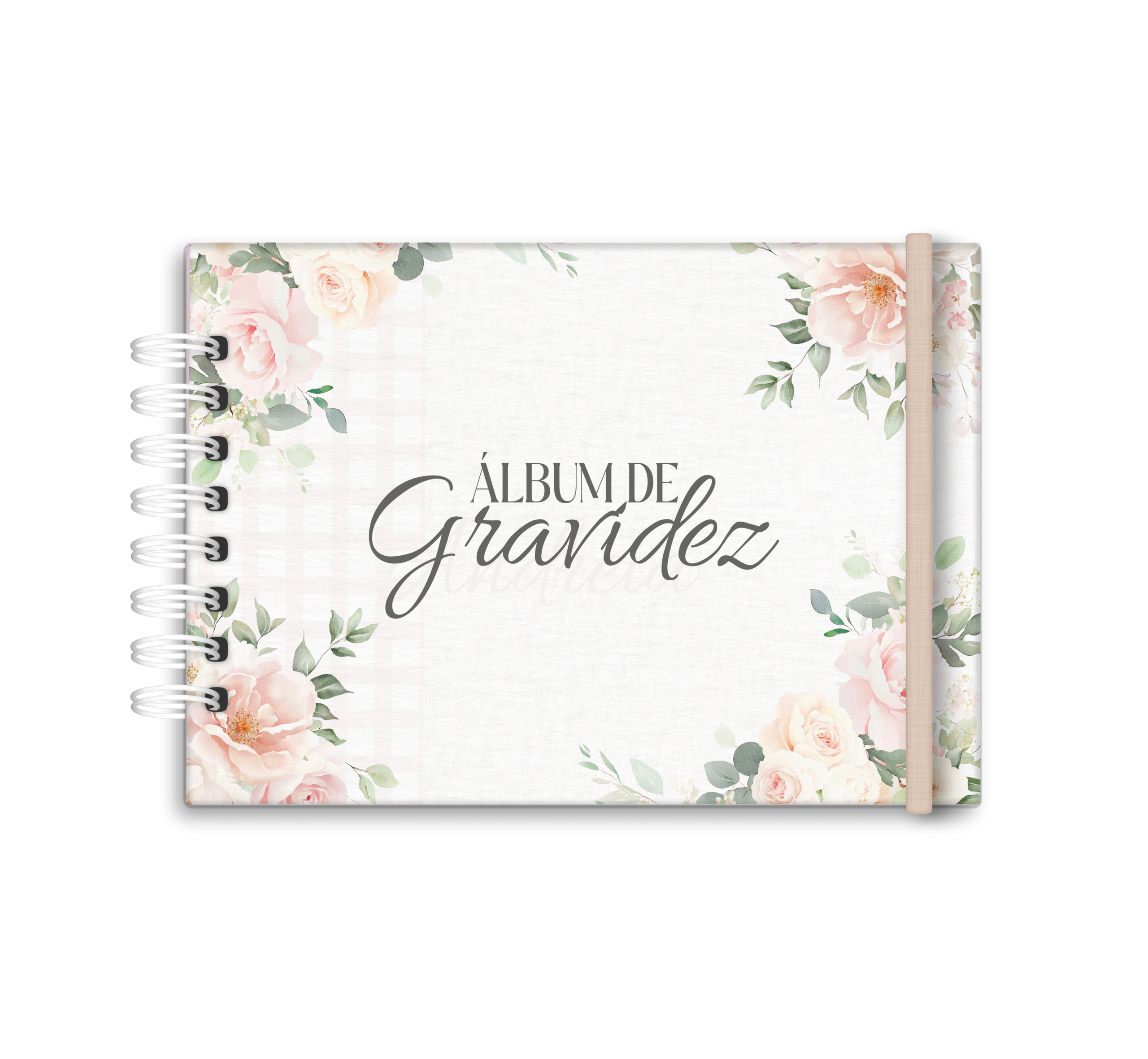 Álbum de Gravidez Personalizado - Floral Delicado Álbum de gravidez personalizado - Studio Rita Medeiros