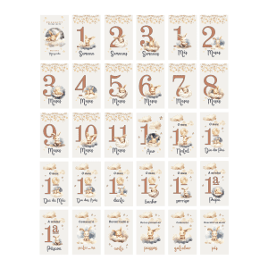 Cartões Milestone do Bebé (Milestone Cards)