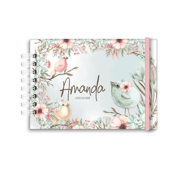 Livro do bebé, personalizado - Tema Jardim - Studio Rita Medeiros.