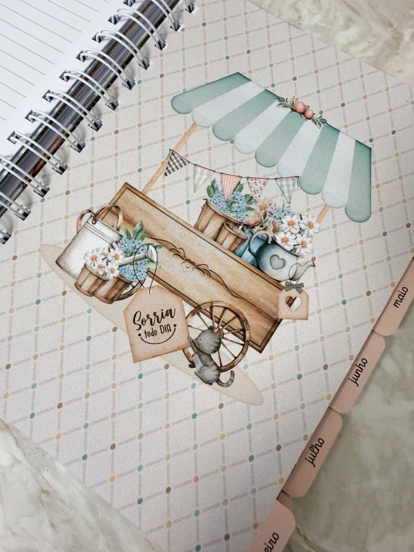divisórias planner permanente | entre páginas e flores | Studio Rita Medeiros