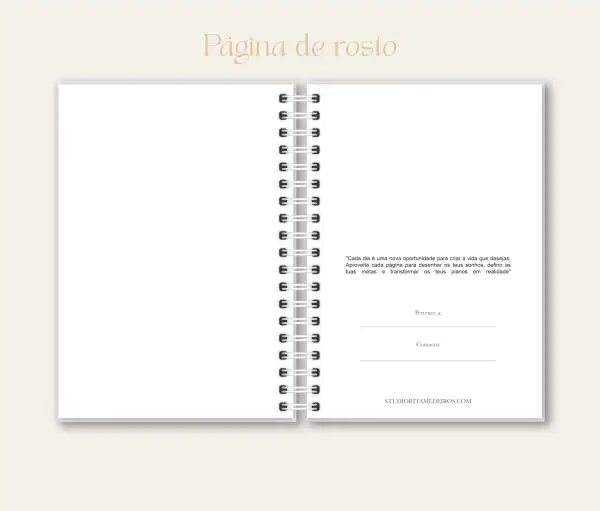 Caderno personalizado, papelaria, Studio Rita Medeiros.