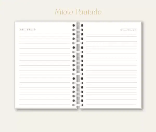 Caderno personalizado, papelaria, Studio Rita Medeiros.