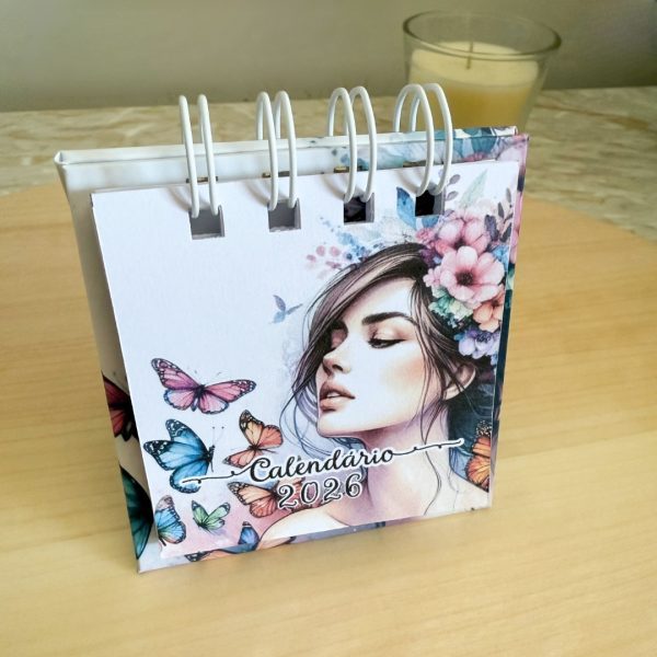 Calendário de secretária mini