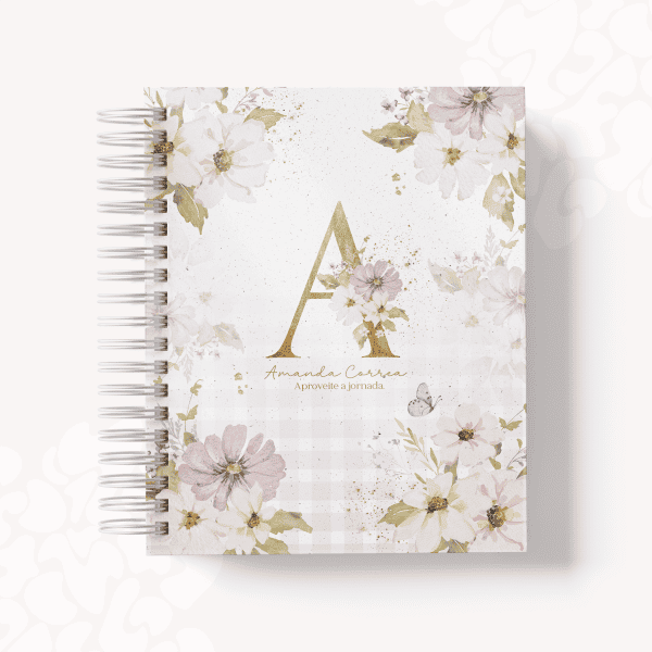 Caderno personalizado, papelaria, Studio Rita Medeiros.