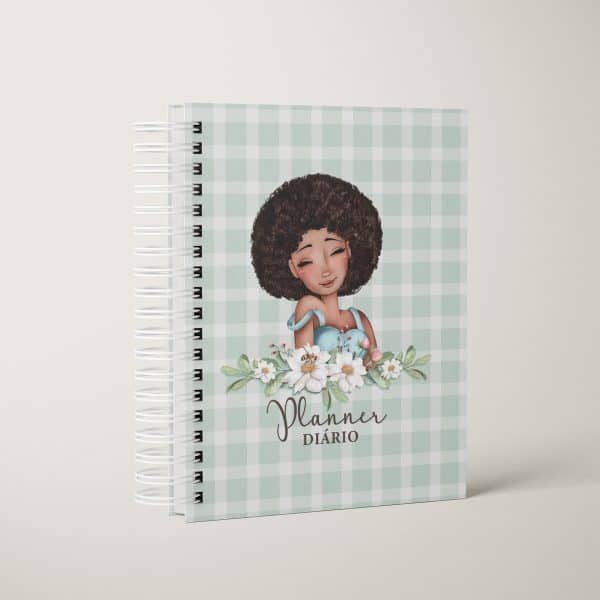 Planner diário entre páginas e flores | Studio Rita Medeiros