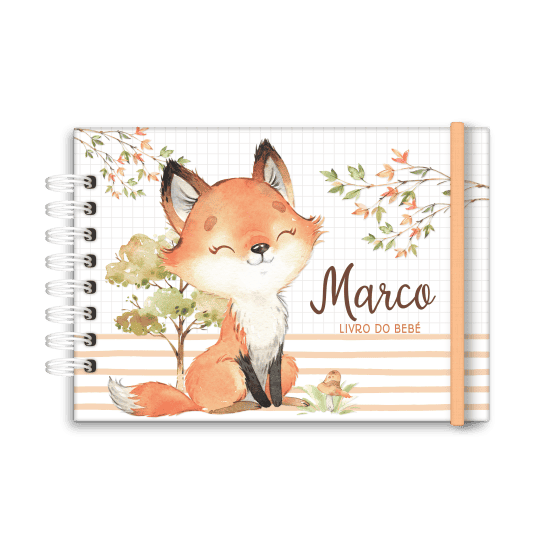 livro do bebé personalizado - tema raposa- Studio Rita Medeiros