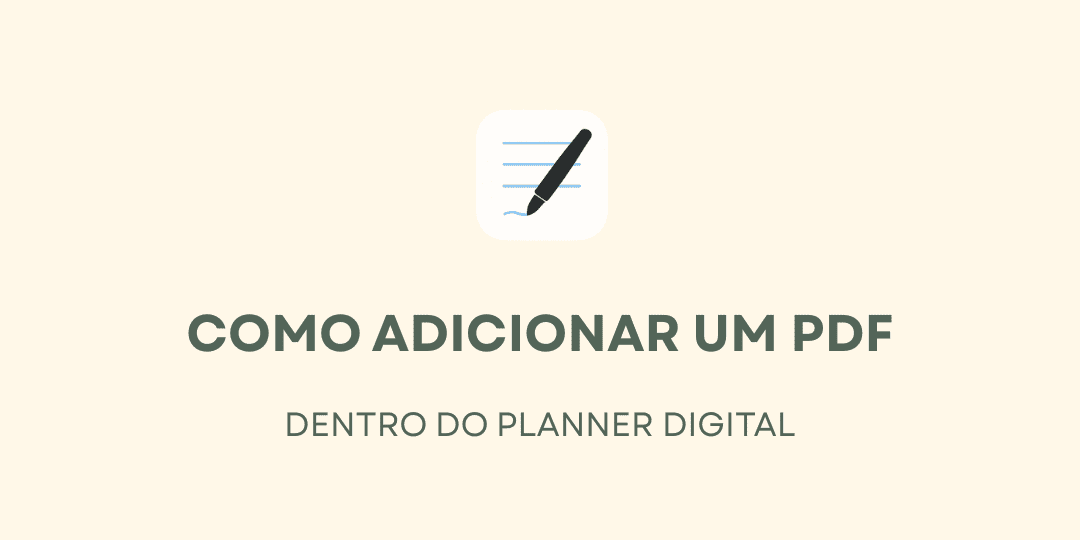 como adicionar um pdf